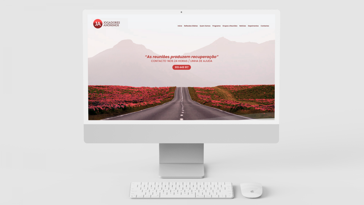 Website for Gamblers Anonymous Portugal